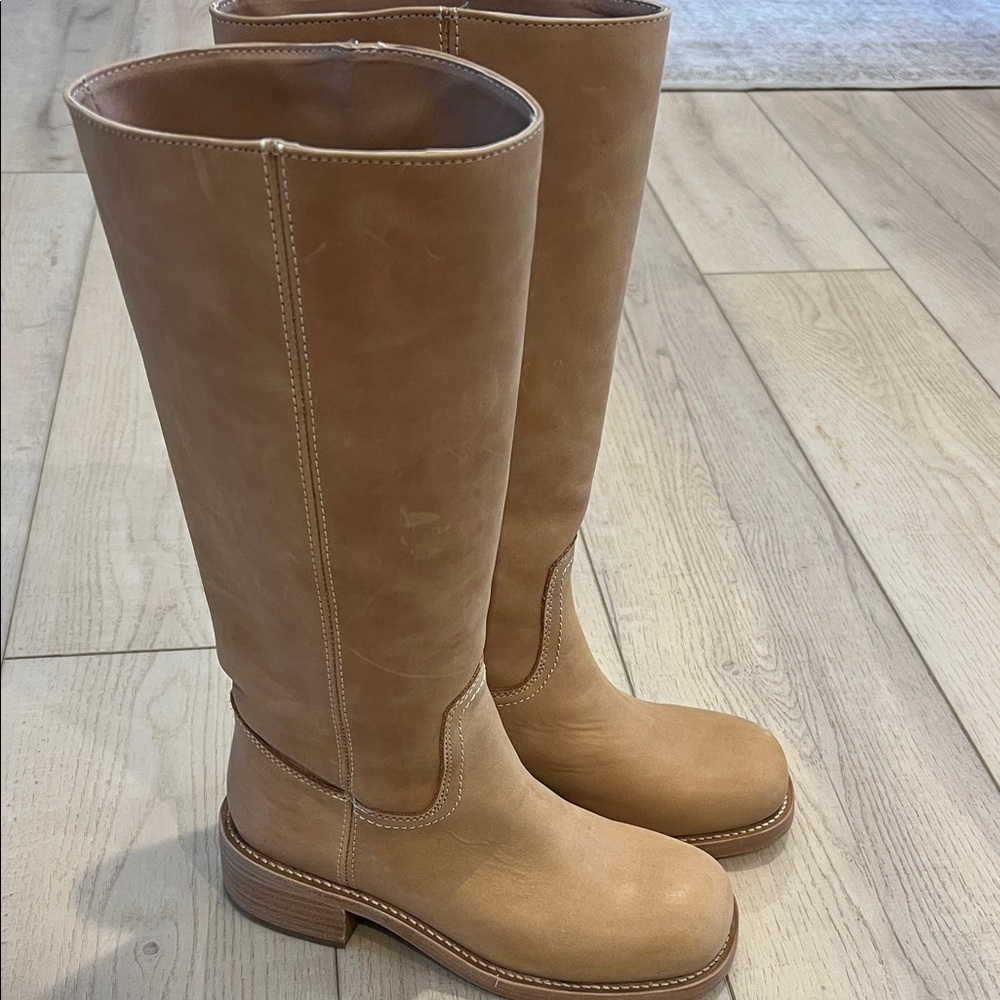 Steve Madden Tan Over the Knee Boots